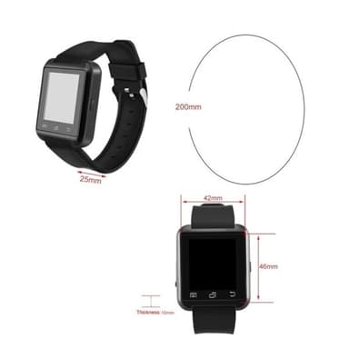 Multifunksjonell Bluetooth Klokke - Svart