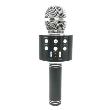 Karaoke Mikrofon Bluetooth til PC/Smartphone - svart