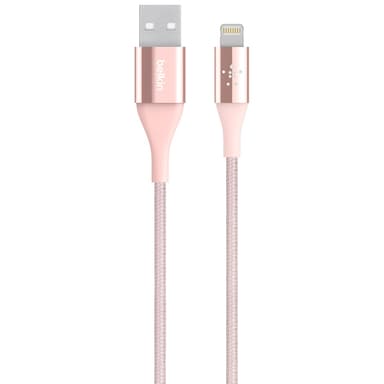 Belkin Premium kevlar Lightning kabel (rosegull)