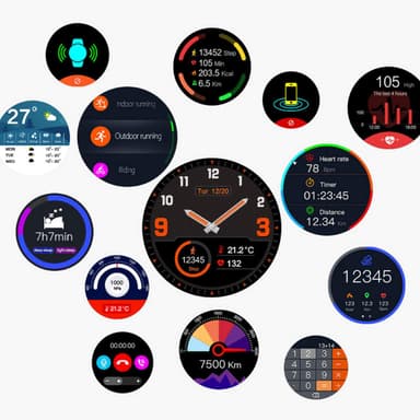 Sportsklokke / smartklokke med GPS, kompass, samtaler