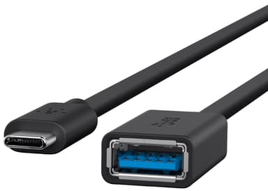 Belkin USB-C til USB-A adapter (sort)