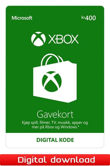 Xbox Live gavekort 400 NOK