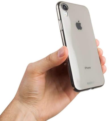 Nudient iPhone 6/7/8/SE Gen. 2 deksel (sort gjennomsiktig)