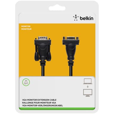 Belkin VGA-utvidelseskabel (3 m)