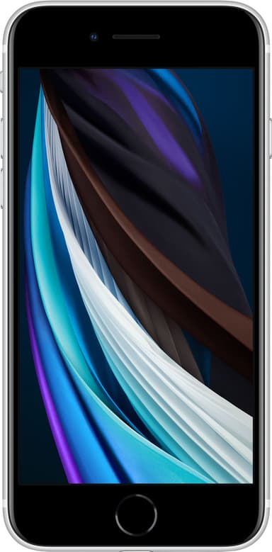 iPhone SE smarttelefon 128 GB (hvit)