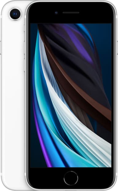 iPhone SE smarttelefon 128 GB (hvit)