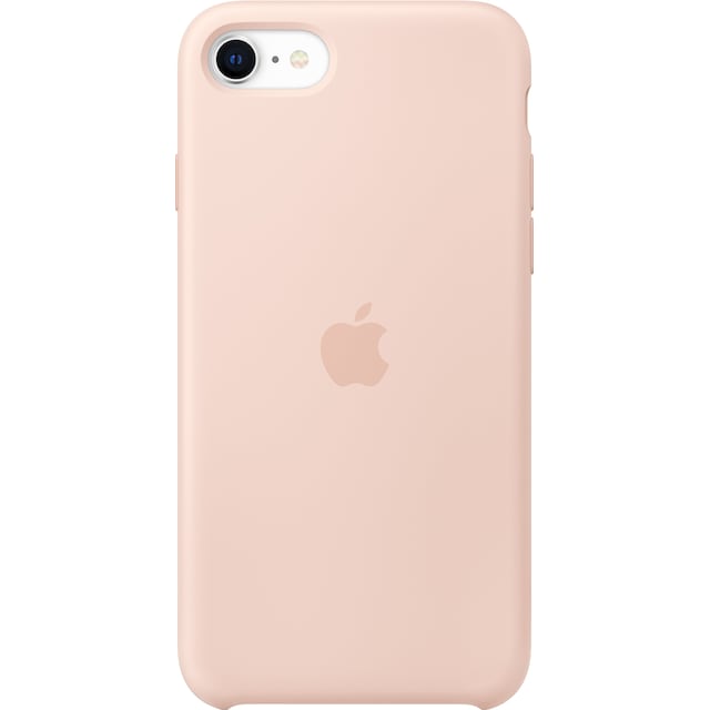 iPhone SE Gen. 2 silikondeksel (sandrosa)