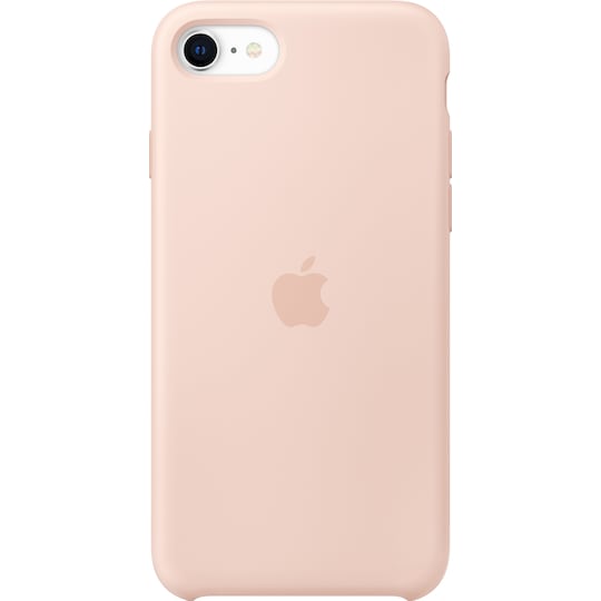iPhone SE Gen. 2 silikondeksel (sandrosa)