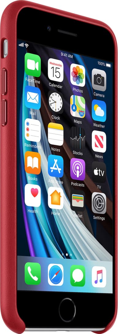 iPhone SE Gen. 2 lærdeksel (rød)