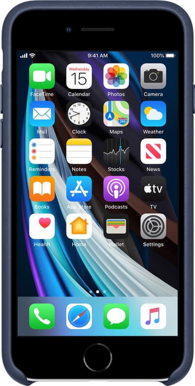 iPhone SE Gen. 2 lærdeksel (midnattsblå)