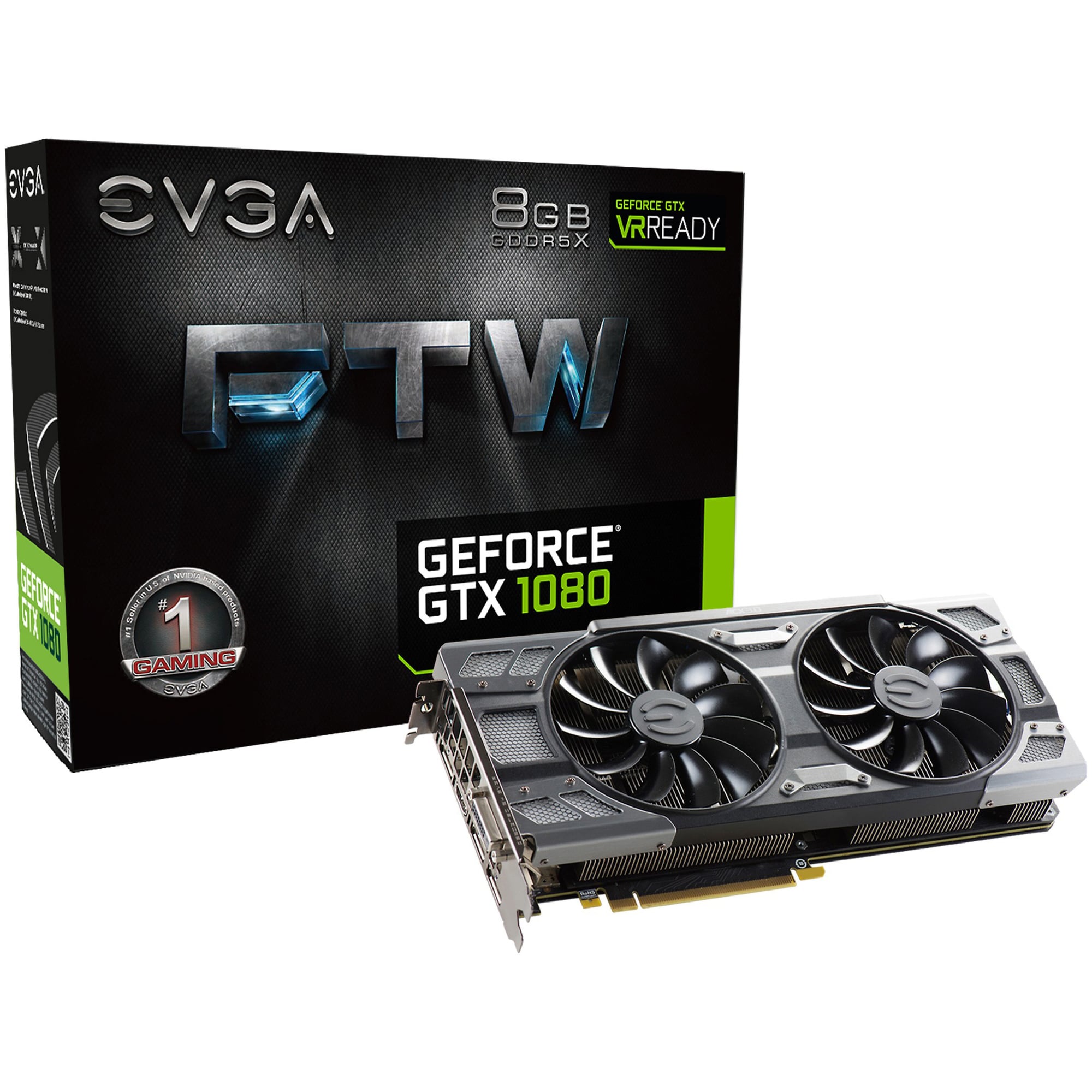 EVGA GeForce GTX 1080 FTW Gaming-grafikkort 8G - Elkjøp
