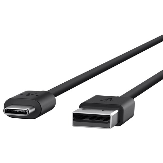 Belkin USB-A til USB-C kabel 2 m (sort)