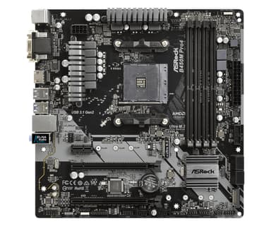 Asrock B450M Pro4 motherboard Socket AM4 ATX AMD B450