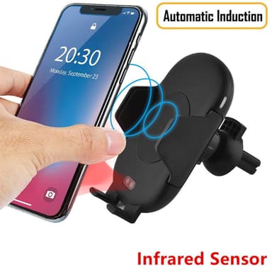 GEAR QI Mobilholder 10W IR Auto Sensor Monteres i Vifte/Vindu/Instrumentpanel
