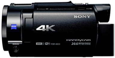Sony FDR-AX33 4K videokamera (sort)