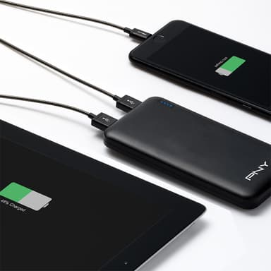 PNY PowerPack Slim 10000mAh powerbank (sort)