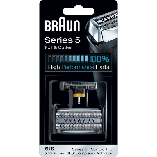 Braun WaterFlex foil & cutter 51S skjærehode (sølv)