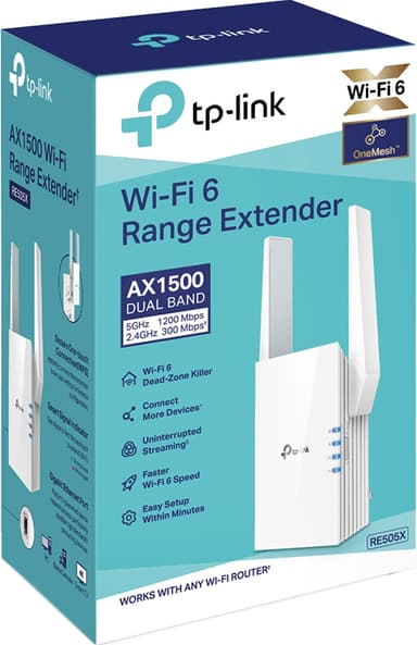 TP-Link RE505X WiFi 6 forsterker
