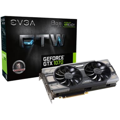 EVGA GeForce GTX 1070 FTW Gaming-grafikkort 8G