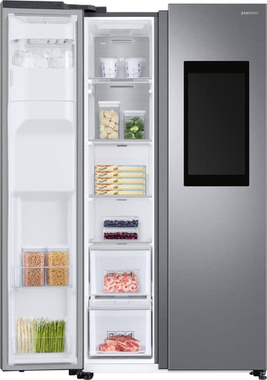 Samsung Family Hub side-by-side kjøleskap RS68N8941SL (stål)