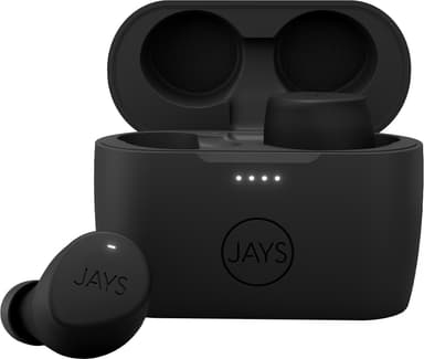 Jays m-Seven helt trådløse in-ear hodetelefoner (sort/sort)
