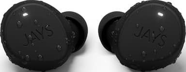 Jays m-Seven helt trådløse in-ear hodetelefoner (sort/sort)