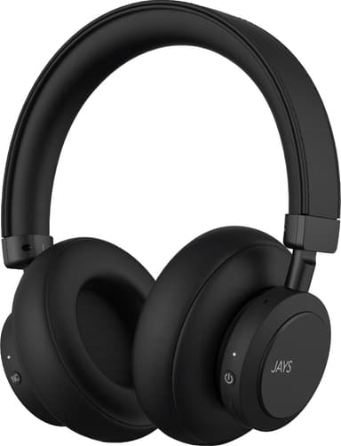 Jays q-Seven Wireless trådløse around-ear hodetelefoner (sort)