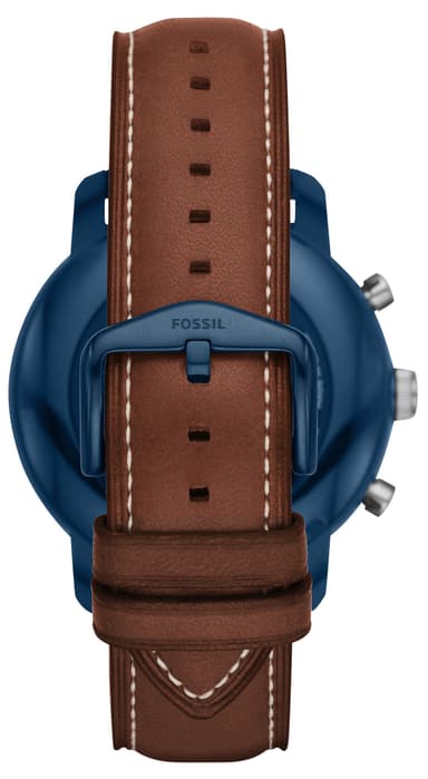 Fossil Q Explorist gen. 3 smartklokke (stål/brunt skinn)