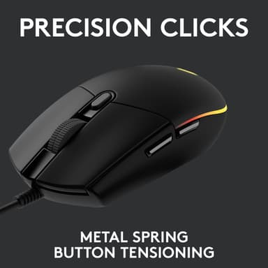 Logitech G203 Lightsync gamingmus (sort)