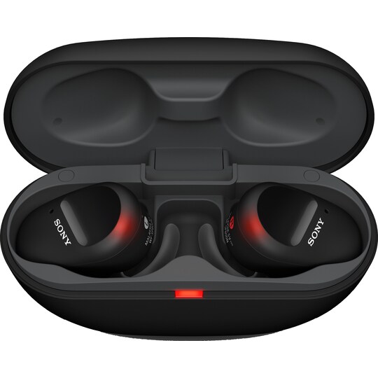 Sony WF-SP800N helt trådløse in-ear hodetelefoner (sort)