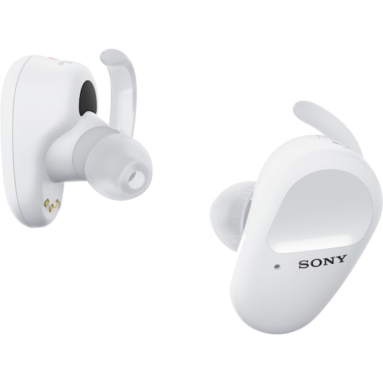 Sony WF-SP800N helt trådløse in-ear hodetelefoner (hvit)