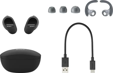 Sony WF-SP800N helt trådløse in-ear hodetelefoner (sort)