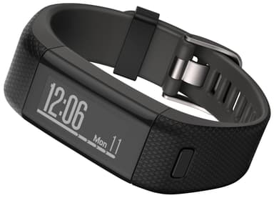 Garmin Vívosmart HR+GPS aktivitetsarmbånd (sort)