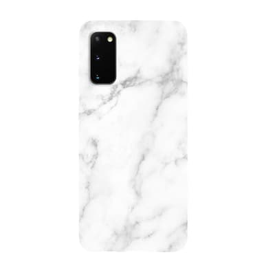 Miljøvennlig Samsung Galaxy S20 trykt deksel - White Marble