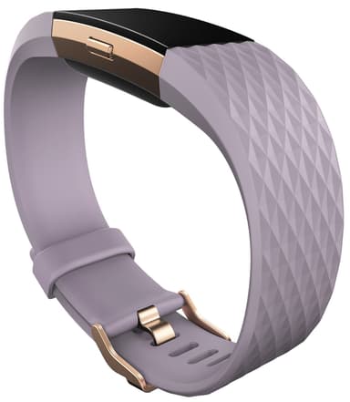 Fitbit Charge 2 aktivitetsmåler rosegulllavendel (S Fitbit Charge 2 aktivitetsmåler rosegulllavendel (S