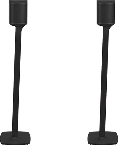 Flexson gulvstativ til Sonos One/Play:1 høyttaler - par (sort)