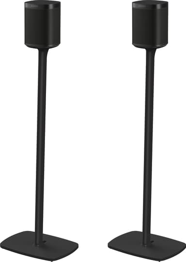 Flexson gulvstativ til Sonos One/Play:1 høyttaler - par (sort)