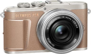 Olympus Pen kompakt systemkamera E-PL10 (brun)