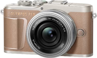 Olympus Pen kompakt systemkamera E-PL10 (brun)
