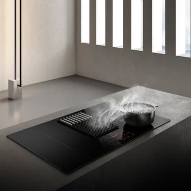 Eico Nikola Tesla Libra platetopp med integrert ventilator 4983 (sort)