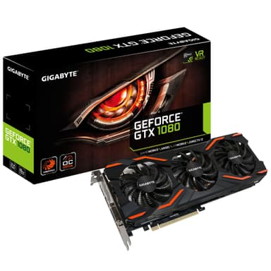 Gigabyte GeForce GTX 1080 WindForce OC grafikkort 8G - Elkjøp