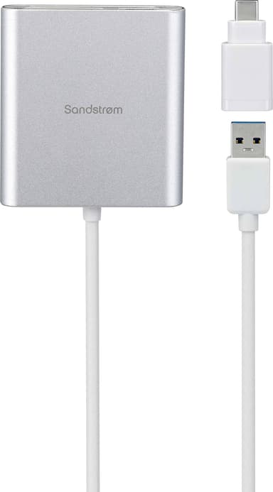 Sandstrøm USB 3.0-kortleserhub