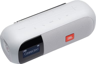 JBL Tuner 2 FM bærbar FM-/DAB-radio (hvit)