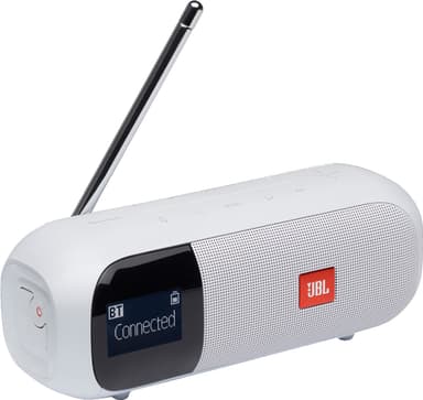 JBL Tuner 2 FM bærbar FM-/DAB-radio (hvit)