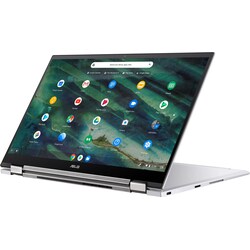 Asus Chromebook Flip C436, 14" 2-i-1 bærbar PC (sølv)