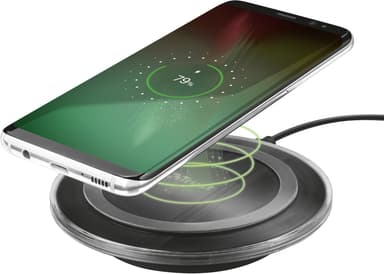 Trust Yudo Qi 5W trådløs lader til smarttelefon (sort)