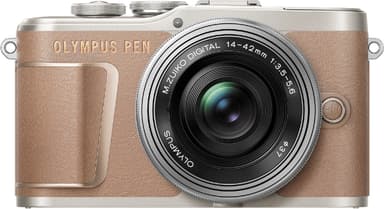 Olympus Pen kompakt systemkamera value kit E-PL10 (brun)