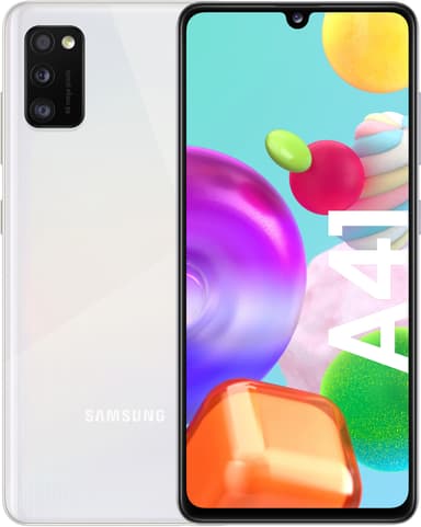 Samsung Galaxy A41 smarttelefon (prism crush white)