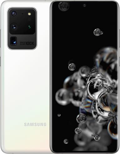 Samsung Galaxy S20 Ultra 5G smarttelefon 12/128GB (cloud white)