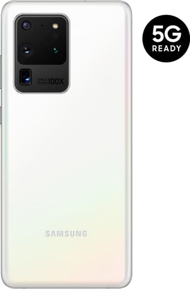 Samsung Galaxy S20 Ultra 5G smarttelefon 12/128GB (cloud white)